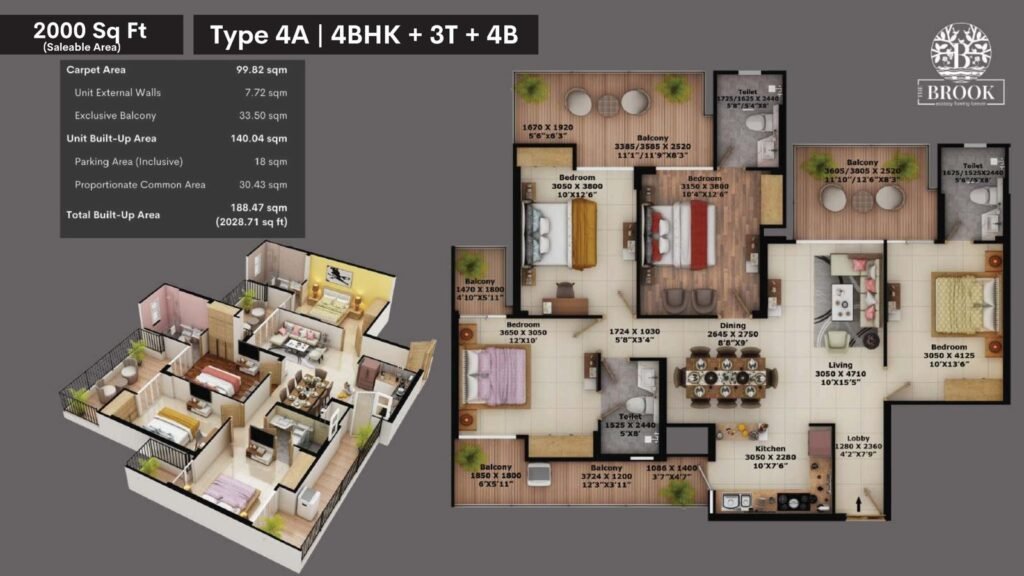 Fusion Rivulet Sector 12 Noida Extension Floor Plan